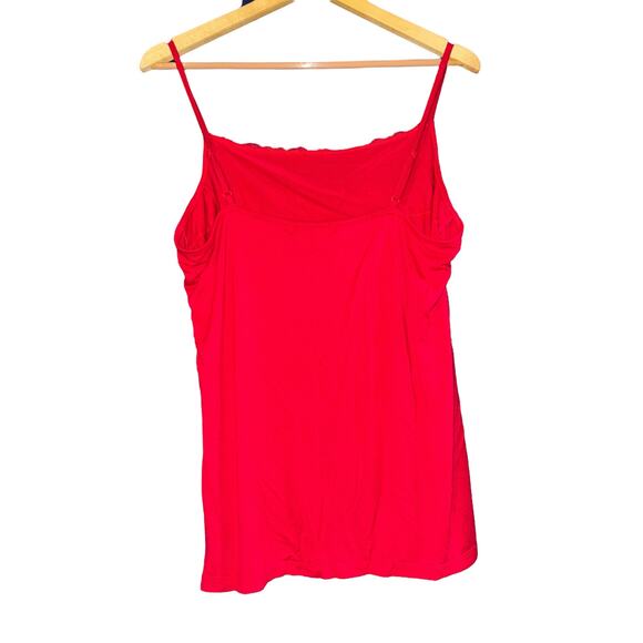 Gnw Lace Tank Layering Top Women's 1X Y2K Red Cami Camisole Stretch Fairy Grunge - Picture 3 of 6